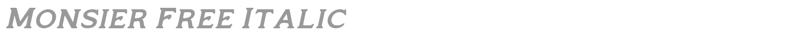 Monsier font preview
